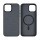 Rixus Mag Carbon With MagSafe For iPhone 11 Titanium Black