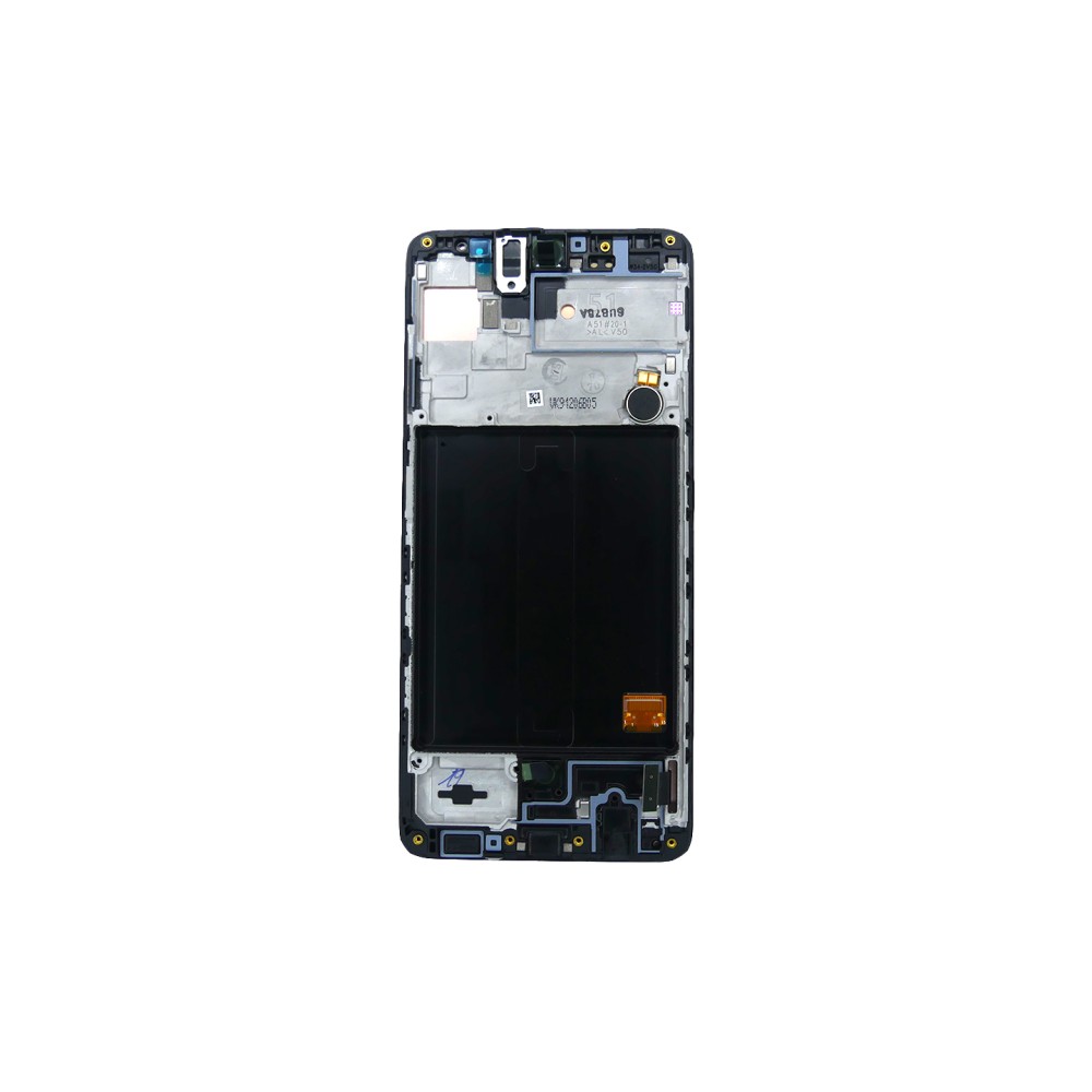 Samsung Galaxy A51 A515F Display and Digitizer With Frame Black Service Pack