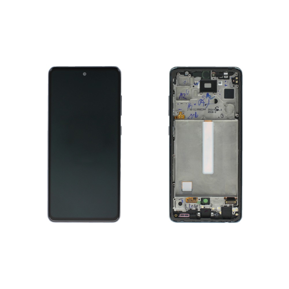 Samsung Galaxy A52s 5G A528B Display And Digitizer With Frame Awesome Black Service Pack