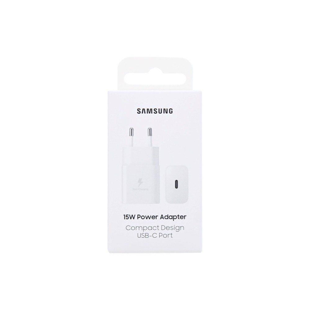 Samsung 15W USB-C Power Adapter (Without Cable) EP-T1510NWEGEU - White