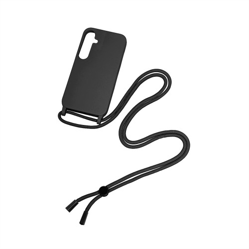 Rixus TPU Necklace Cord Cover For Samsung Galaxy A25 5G A256B Black