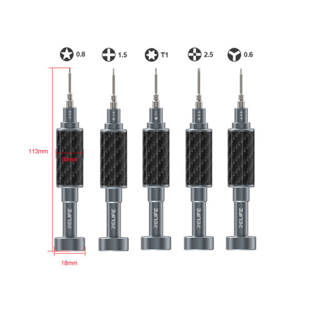 Relife RL-729A  Steel Cannon King Screwdriver Set