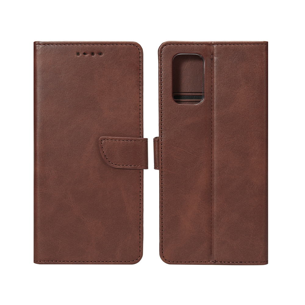 Rixus Bookcase For Samsung Galaxy A51 A515F,  A51 5G A516B Brown