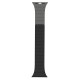 Rixus For Apple Watch 42mm, 44mm, 45mm, 49mm Silicone Band With Magnetic Black + Grey