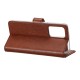 Rixus Bookcase For Samsung Galaxy A32 5G A326B Brown
