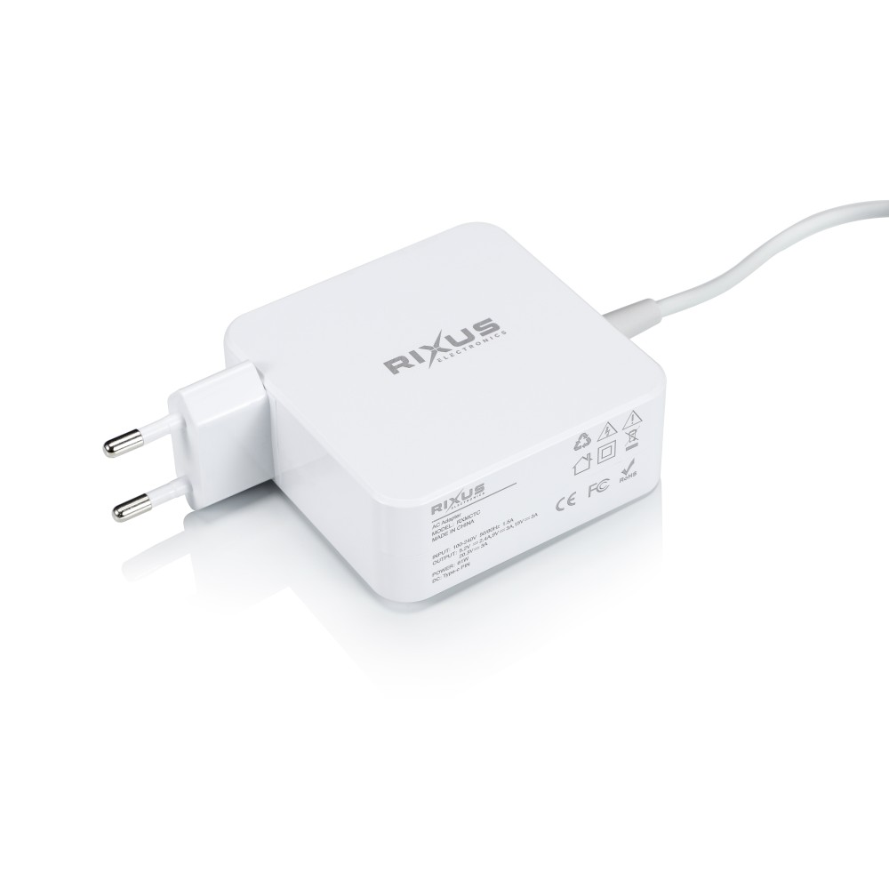 Rixus RXMCTC 61W Charger For Macbook USB C Type