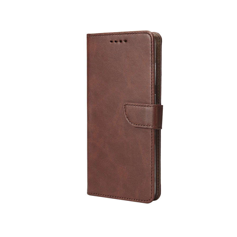 Rixus Bookcase For Samsung Galaxy S23 Ultra S918B Brown