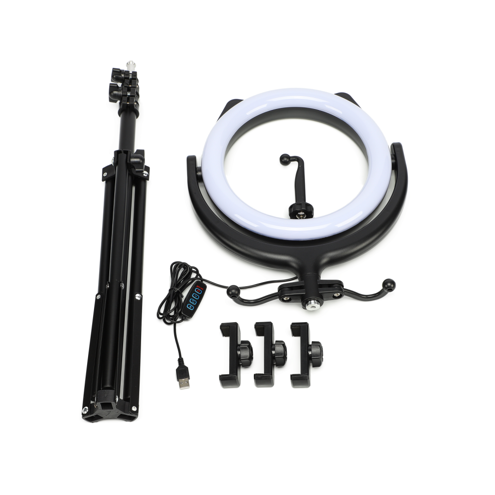 Rixus RXLG10 Selfie Ring Fill Light Stand White