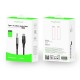 Rixus RXMU35C 3.5mm AUX To USB-C Braided Audio Cable 120 CM Black