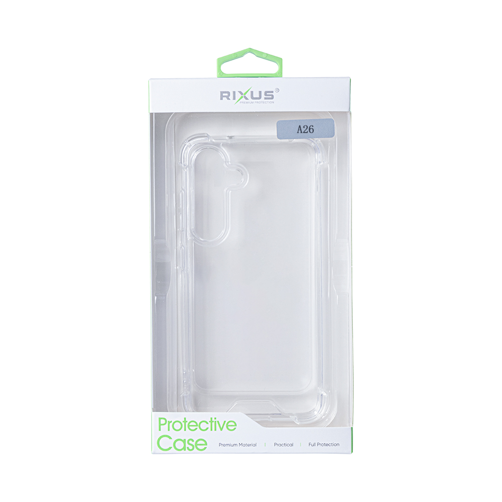 Rixus Anti-Burst Case For Samsung Galaxy A26 A266B Transparent