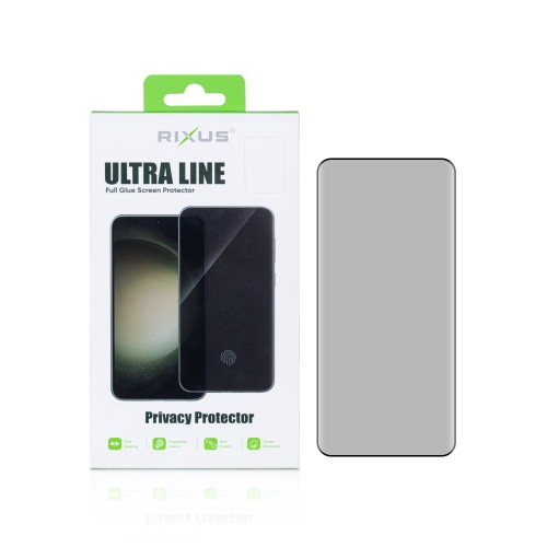 Rixus Privacy Full Curved Edge Tempered Glass For Samsung Galaxy A15 5G A156B