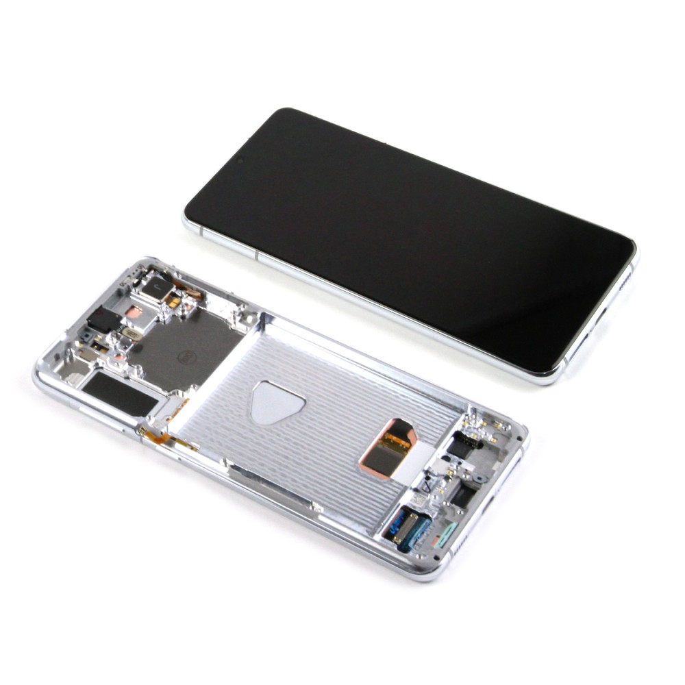 Samsung Galaxy S21 Plus 5G G996B Display And Digitizer With Frame Phantom Silver Service Pack
