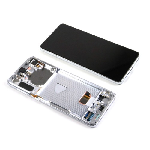 Samsung Galaxy S21 Plus 5G G996B Display And Digitizer With Frame Phantom Silver Service Pack