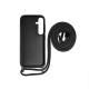 Rixus TPU Necklace Cord Cover For Samsung Galaxy A25 5G A256B Black