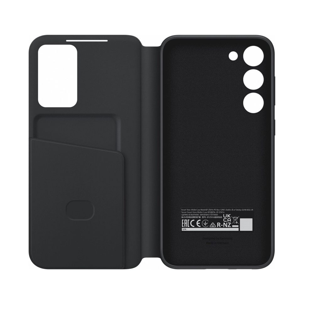 Samsung S23 (SM-S911B) S-View Wallet Case EF-ZS911CBEGWW - Black