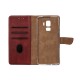 Rixus Bookcase For Samsung Galaxy S9 Plus G965F Dark Red