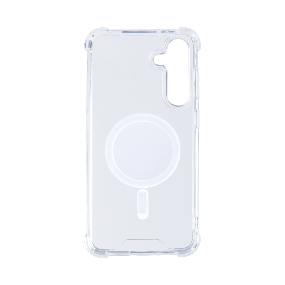 Rixus Anti-Burst Case With MagSafe For Samsung Galaxy S24 Plus, S25 Plus Transparent