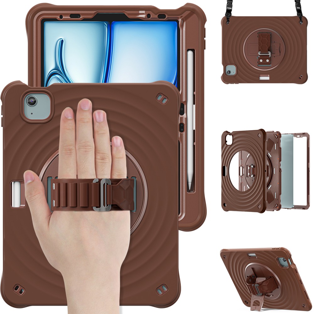 Rixus RXTC08 Anti Shock Case For iPad Pro 13 (2024) Chocolate