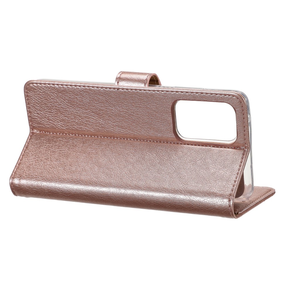 Rixus Bookcase For Samsung Galaxy A22 5G A226B Pink