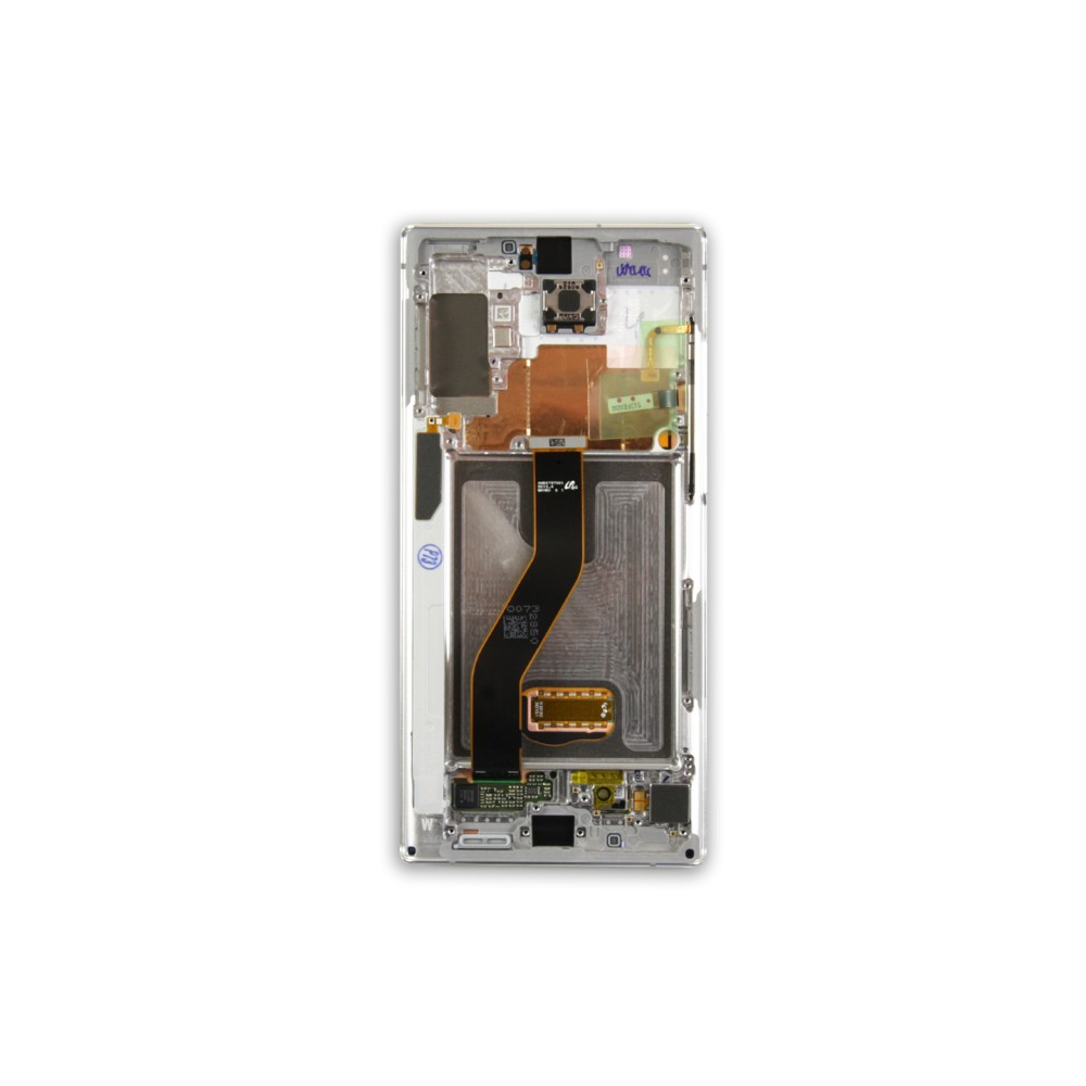 Samsung Galaxy Note 10 Plus N975F Display And Digitizer With Frame Aura White Service Pack