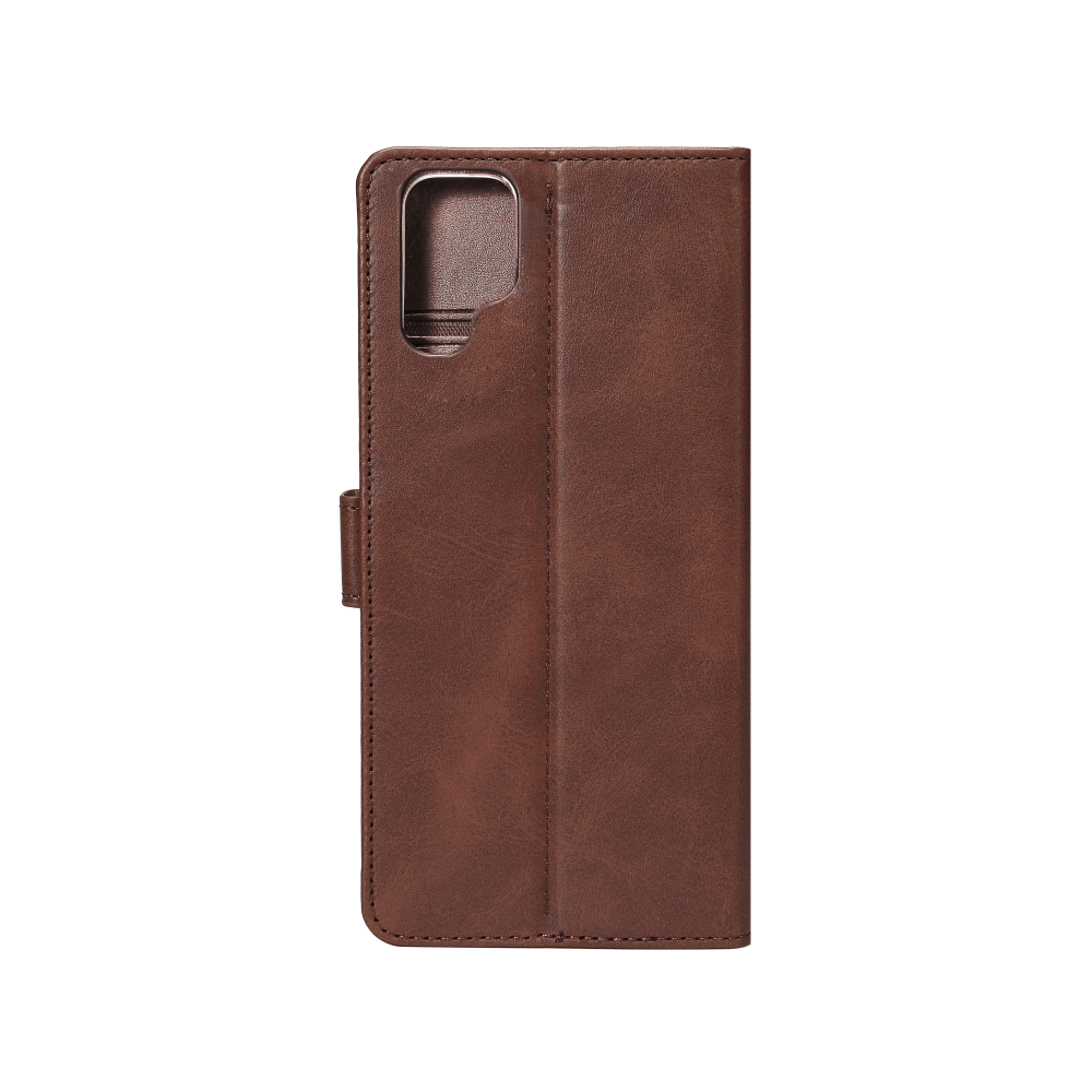Rixus Bookcase For Samsung Galaxy S23 Ultra S918B Brown