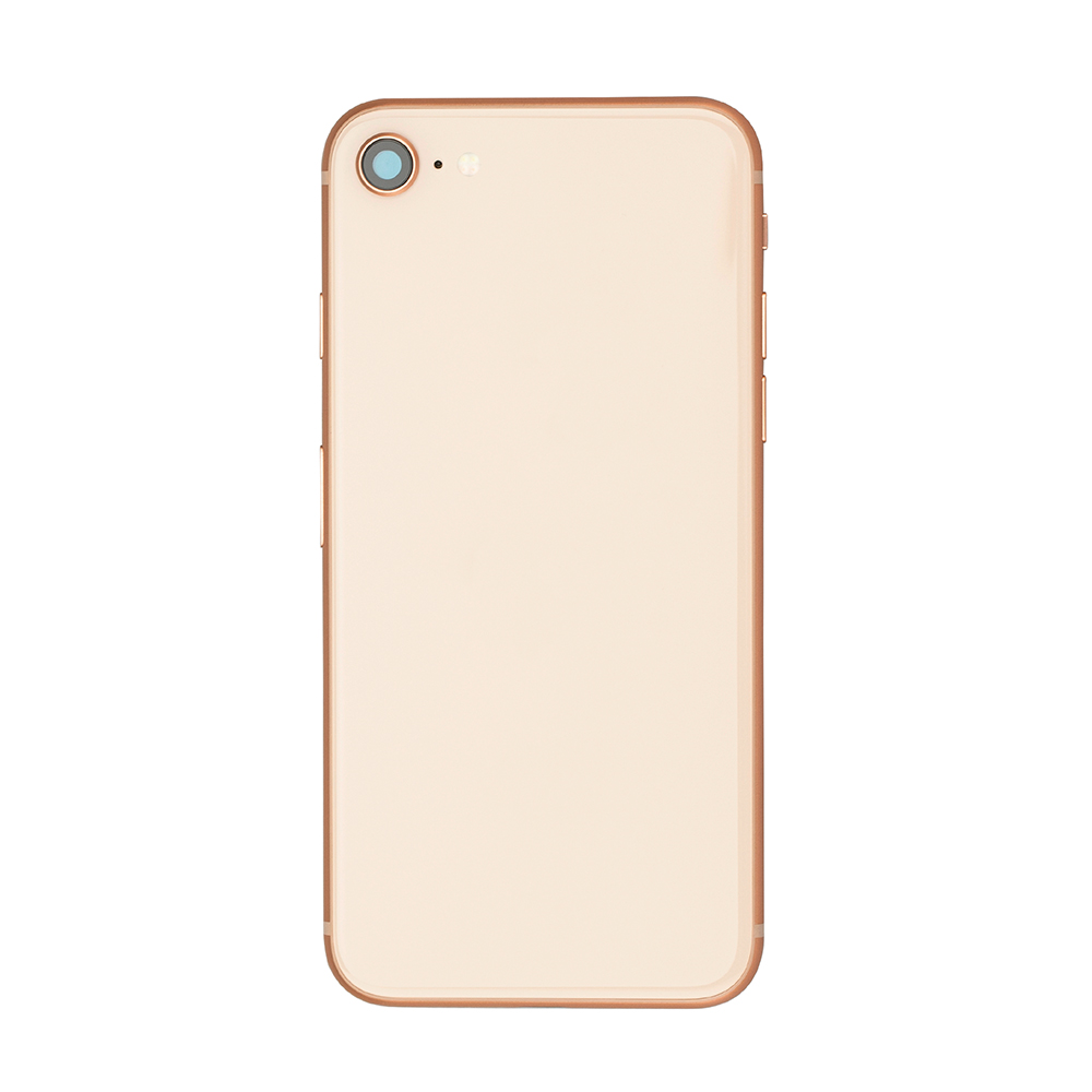 For iPhone 8 Back Housing Incl All Small Parts Without Battery And Back Camera Gold