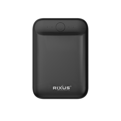 Rixus RXPB33A Ultra-Compact Power Bank 10000 mAh Black