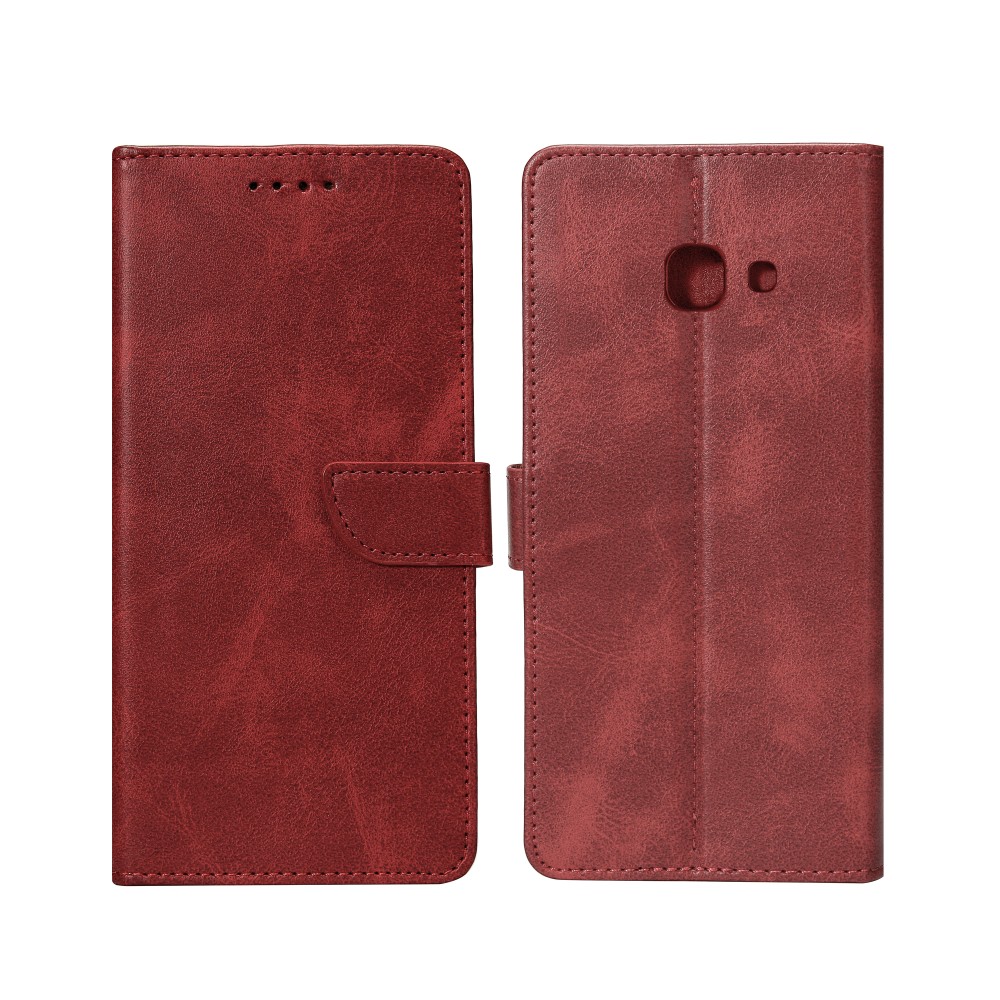 Rixus Bookcase For Samsung Galaxy A5 A520F Dark Red