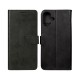 Rixus Bookcase For iPhone 16 Plus Black
