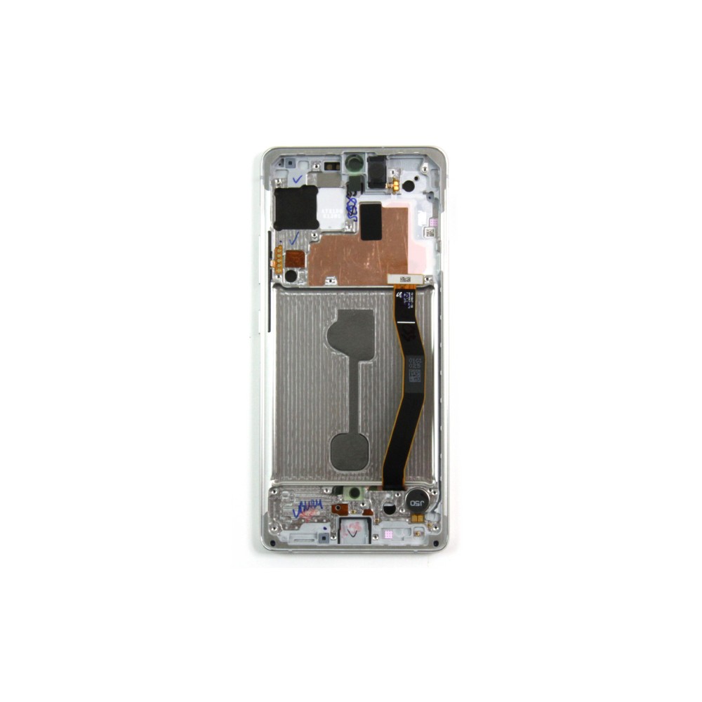 Samsung Galaxy S10 Lite G770F Display And Digitizer With Frame Prism White Service Pack