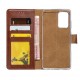 Rixus Bookcase For Samsung Galaxy A33 5G A336B Brown