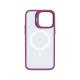 Rixus Classic 03 Case With MagSafe For iPhone 13 Pro Max Dark Pink