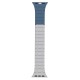 Rixus For Apple Watch 42mm, 44mm, 45mm, 49mm Silicone Band With Magnetic Cloud Grey + Blue