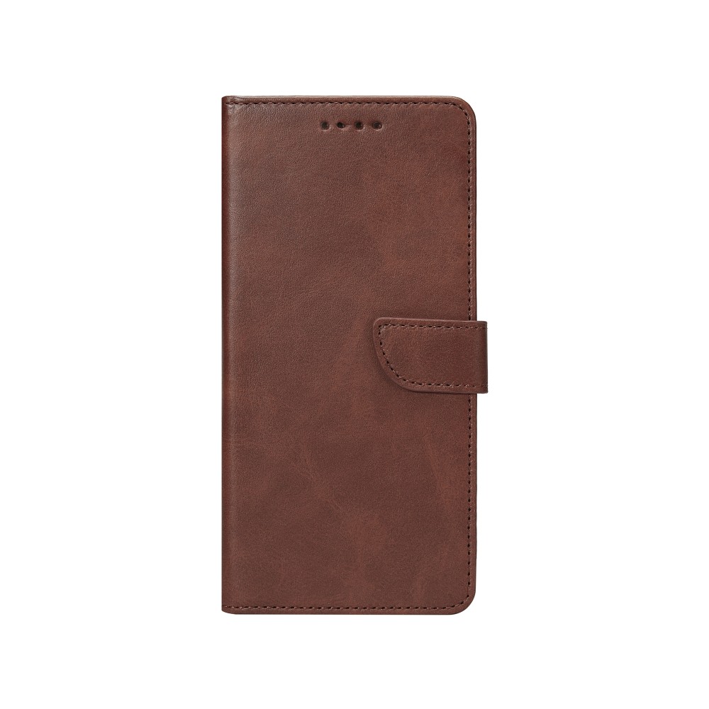 Rixus Bookcase For iPhone 16 Brown