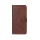 Rixus Bookcase For iPhone 16 Brown