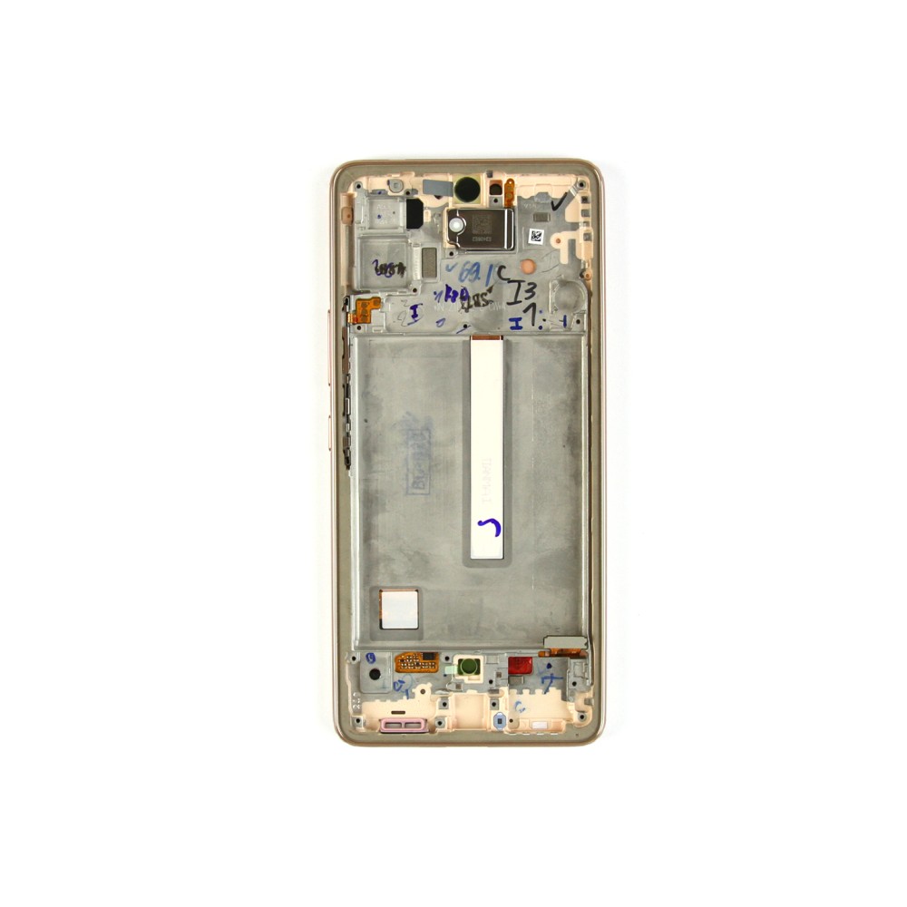 Samsung Galaxy A53 5G A536B Display And Digitizer With Frame Peach Service Pack
