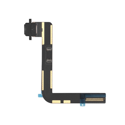 For iPad 9 (2021) 10.2, iPad 8 (2020) 10.2, iPad 7 (2019) 10.2 System Connector Flex Black