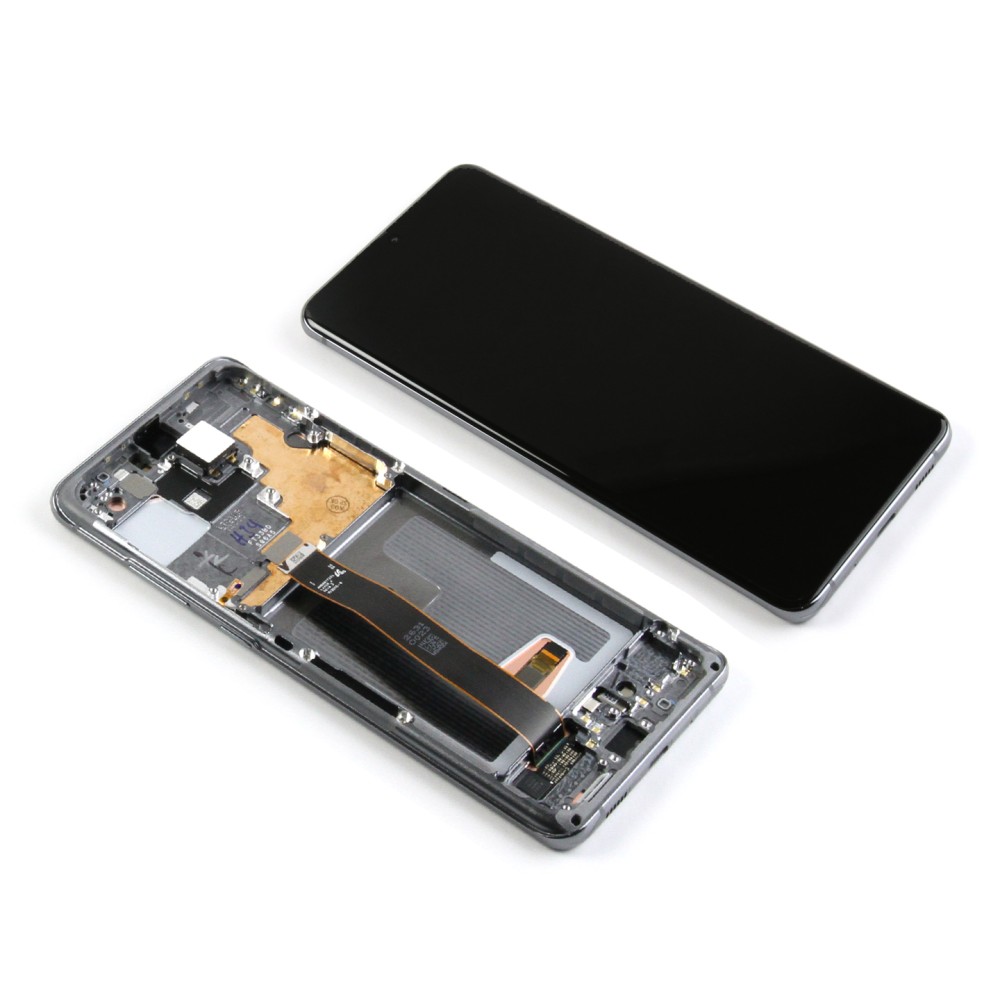 Samsung Galaxy S20 Ultra G988B Display And Digitizer With Frame Cosmic Grey Service Pack