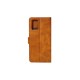 Rixus Bookcase For Samsung Galaxy A01 A015F Light Brown