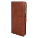 Rixus Bookcase For Samsung Galaxy S22 5G S901B Brown