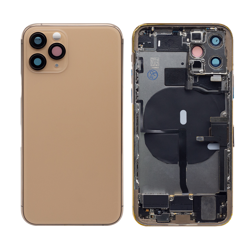 For iPhone 11 Pro Complete Housing Incl. All Small Parts Without Battery And Back Camera Gold