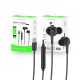 Rixus RXHD56C USB C Wired Earbud Type Headphone With Microphone Black