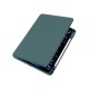 For iPad Air, Air 2 9.7 PU Leather Protective Case Midnight Green
