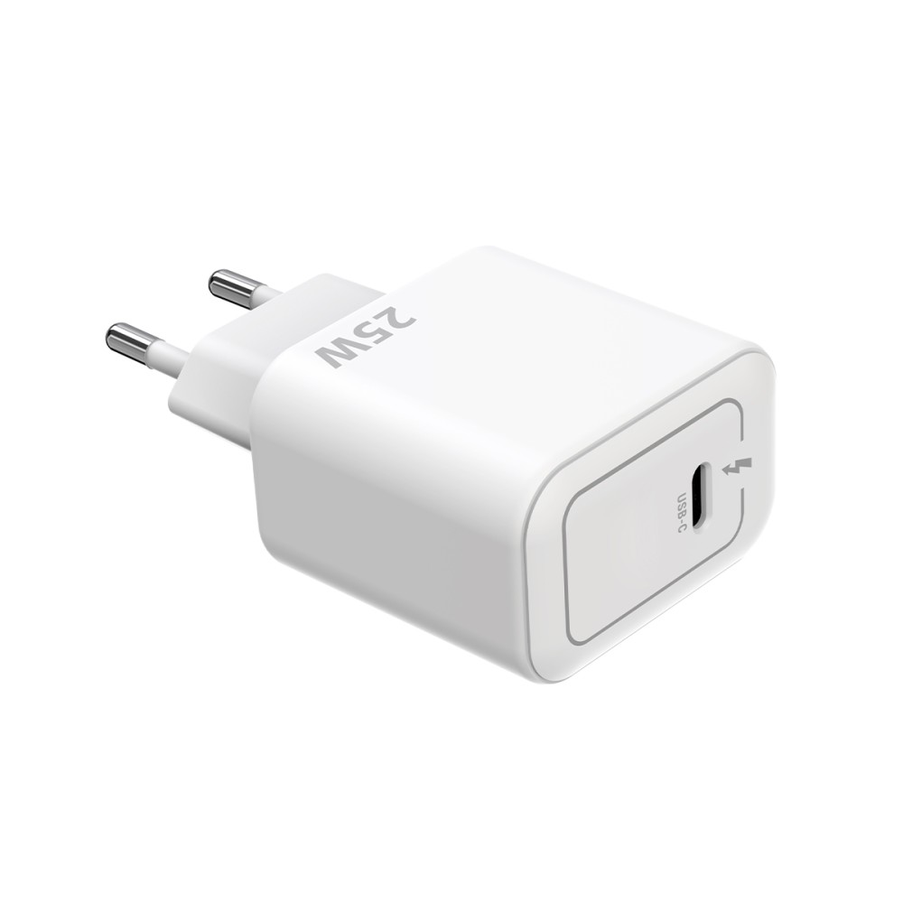 Rixus RXHC25 25W USB-C Power Adapter White