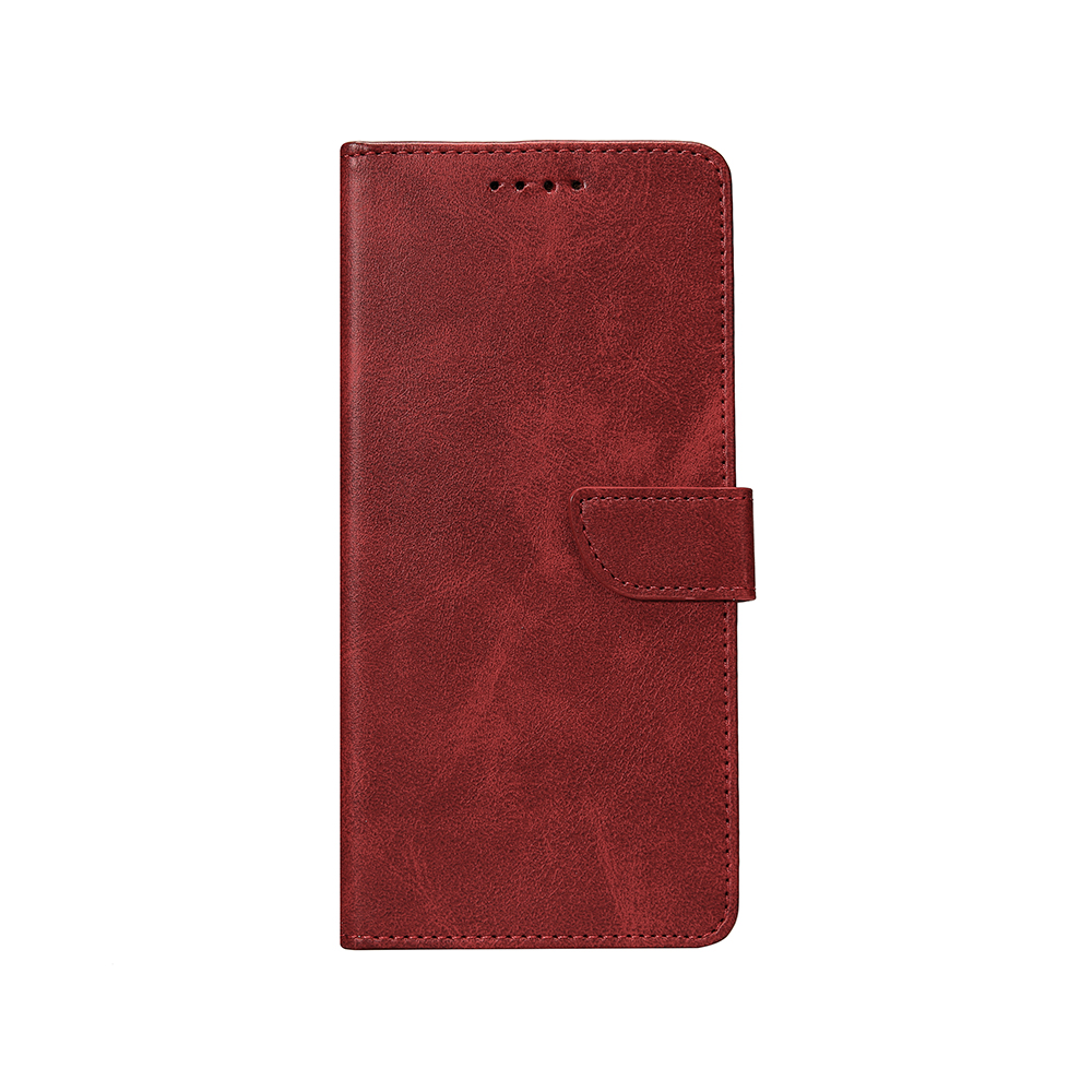Rixus Bookcase For iPhone 11 Dark Red