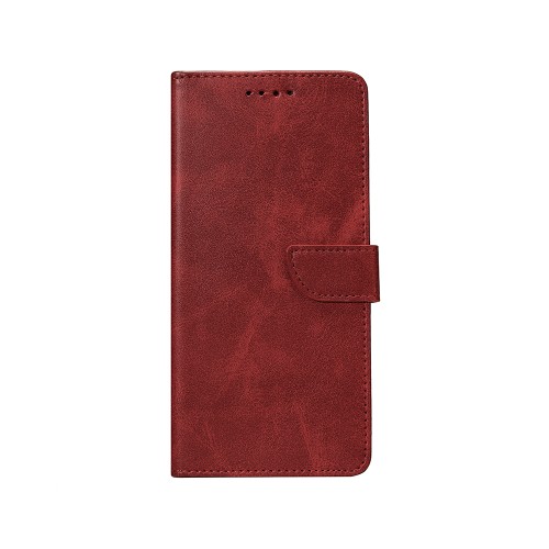 Rixus Bookcase For iPhone 11 Dark Red
