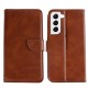 Rixus Bookcase For Samsung Galaxy S22 5G S901B Brown