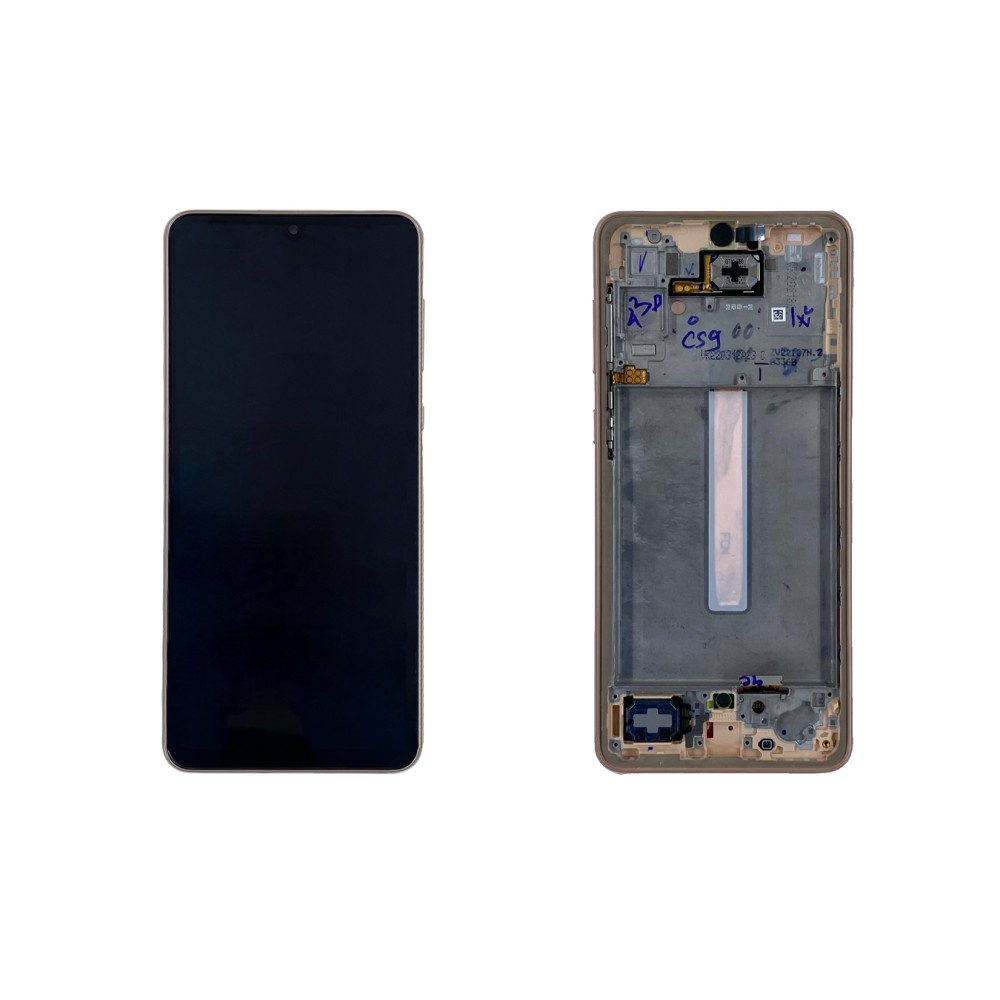 Samsung Galaxy A33 5G A336B Display And Digitizer With Frame Awesome Peach Service Pack