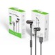 Rixus RXHD27L Stereo In-Ear Lightning Wired Earphone Black