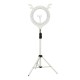 Rixus RXLG08 Selfie Ring Beauty Mirror Live Lamp White